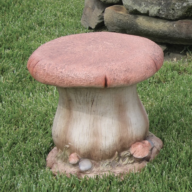 Mushroom Concrete Seat 14"