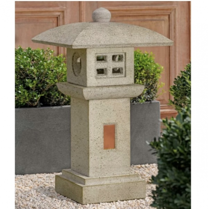 Ana Ly Cement Garden Lantern 18"