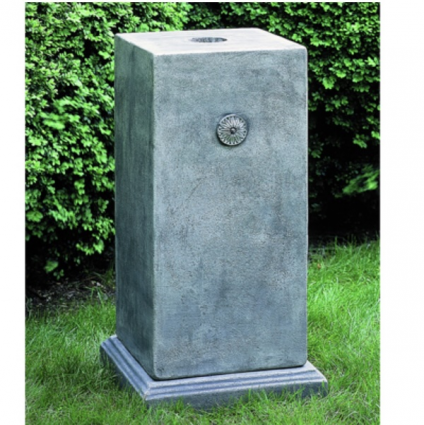 Medallion Two-Piece Concrete Pedestal 16.5"