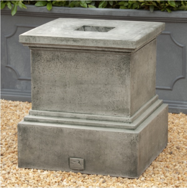 Glenview Two-Piece Concrete Pedestal 16.25"