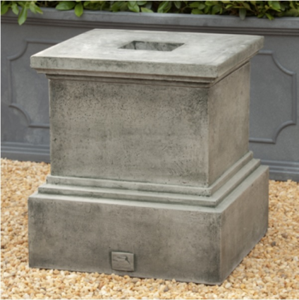 Glenview Two-Piece Concrete Pedestal 16.25"