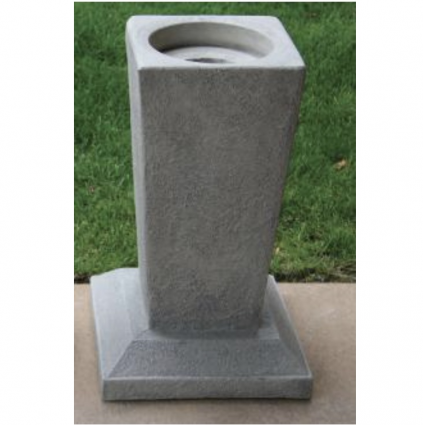 Contemporary Vase Concrete Pedestal 11.5"