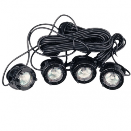 Four-Light Submersible LED Fountain Light Kit