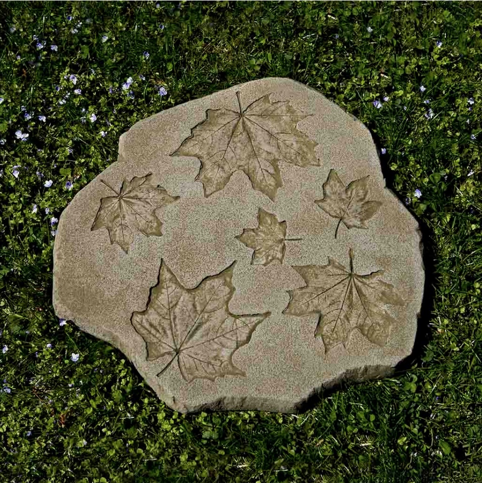 Sugar Maple Cast Stone Stepping Stone 16"