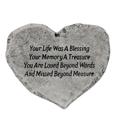 Your Life Was a Blessing Memorial Stone 12"