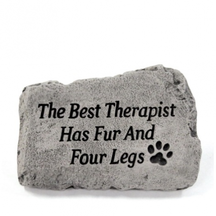 The Best Therapist Pet Garden Stone 10"