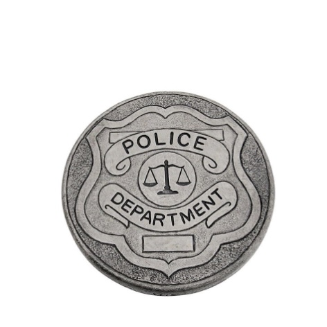 Police Department Cast Stone Garden Plaque 10"
