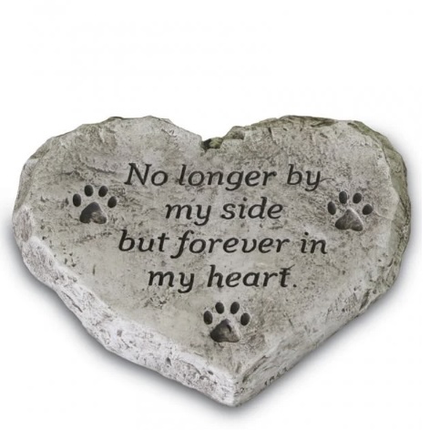 No Longer by My Side Pet Memorial Stone 12"