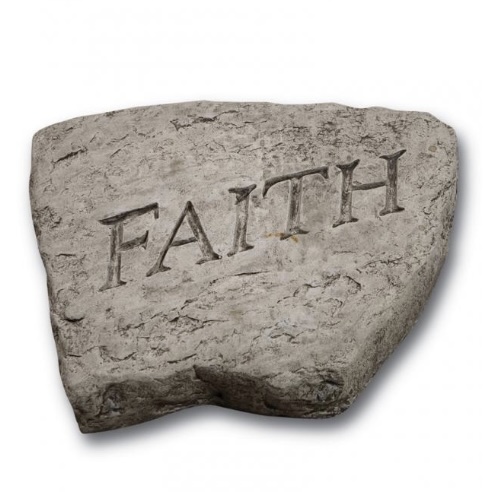 Faith Garden Stone 8"