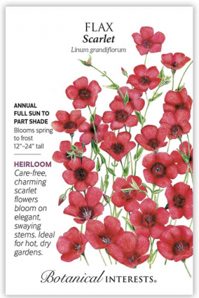Scarlet Flax Heirloom Seeds