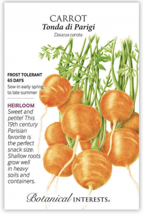 Tonda di Parigi Carrot Seeds