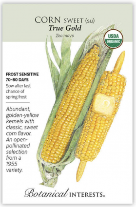 Organic True Gold Organic Sweet Corn Seeds