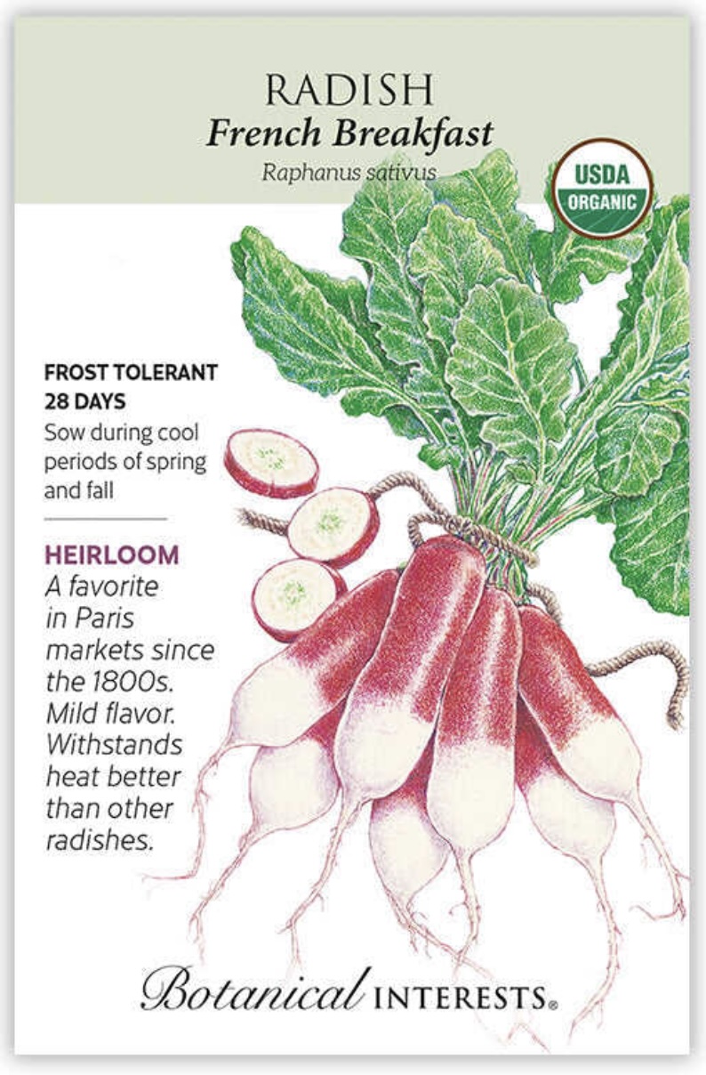 Organic French Breakfast Radish Seeds