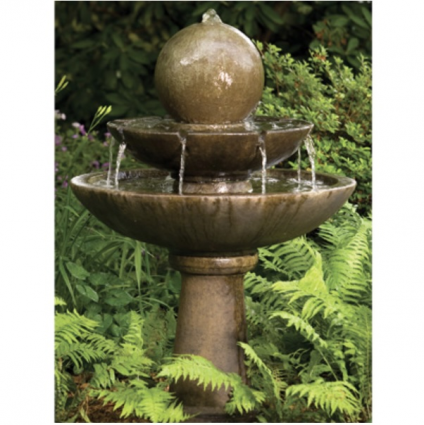 Tranquility Sphere Spill Concrete Fountain 46"