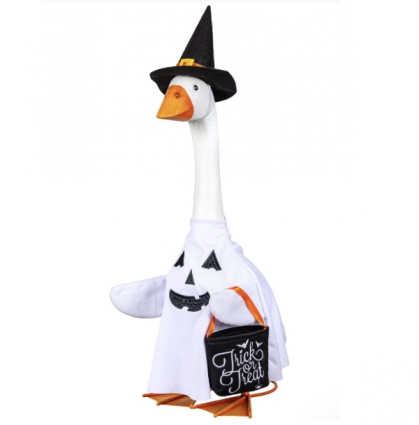 Porch Goose Ghost Outfit