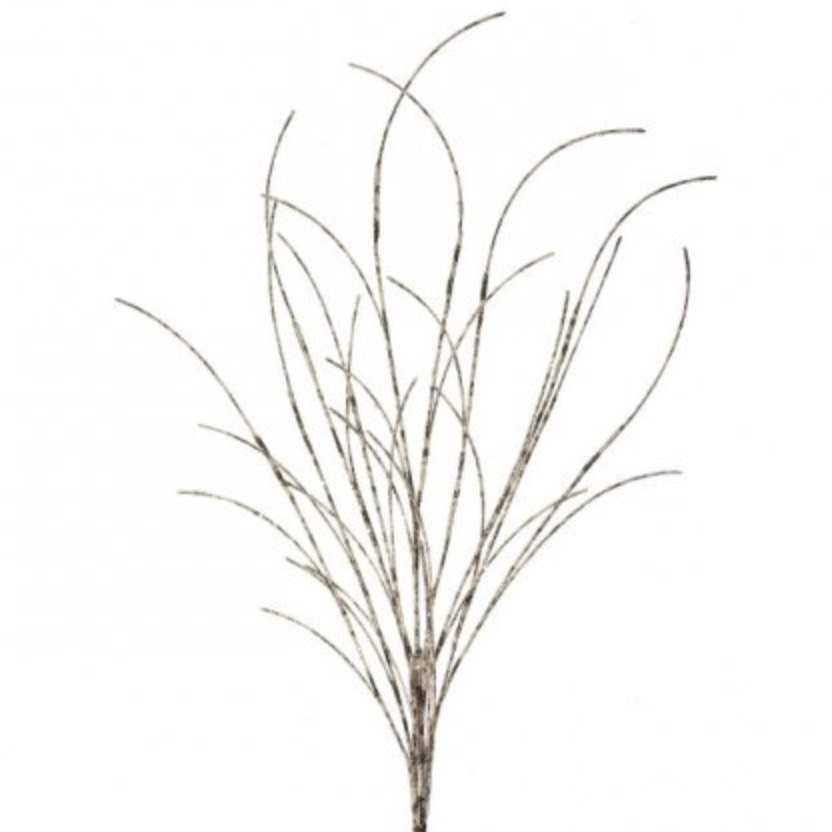 Iced Glitter Birch Spray 46"