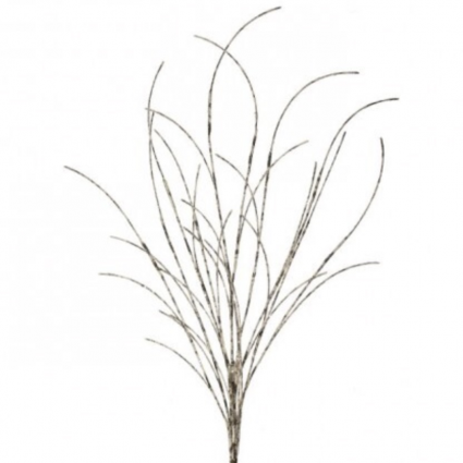 Iced Glitter Birch Spray 46"