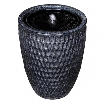 Glyndon Notched Charcoal Mist Fountain 16.5" x 21.75"