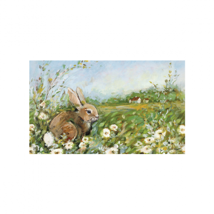 Rabbit in Meadow Doormat