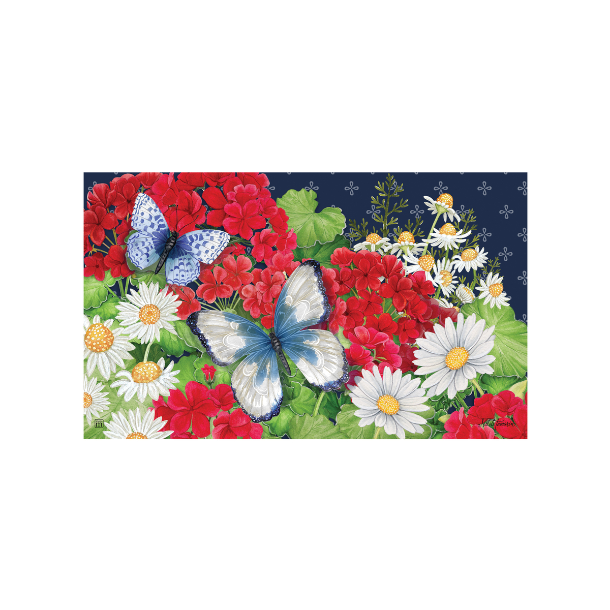 Patriotic Butterflies Doormat