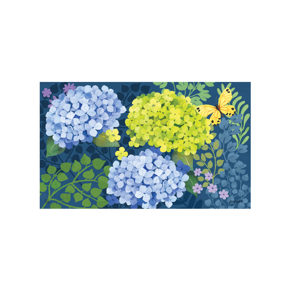 Happy Hydrangeas Doormat