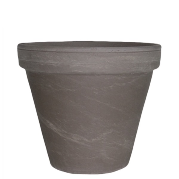 Standard Dark Marbled Clay Pot 12.6"