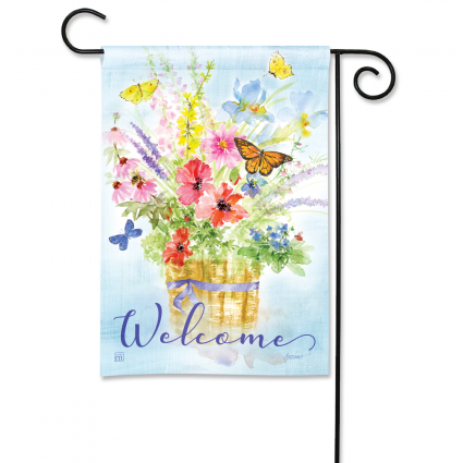 Wildflower Basket Mini Flag