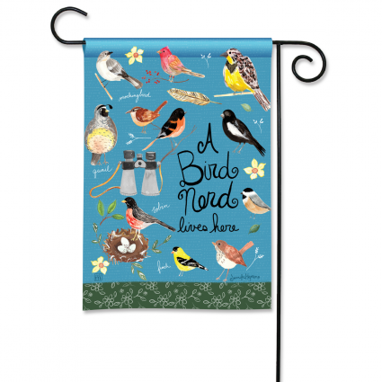 Bird Nerd House Mini Flag