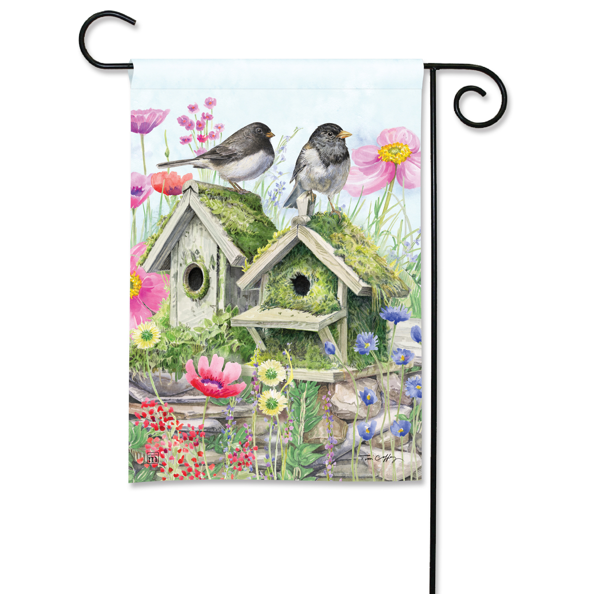 Green Velvet Dwelling Mini Flag