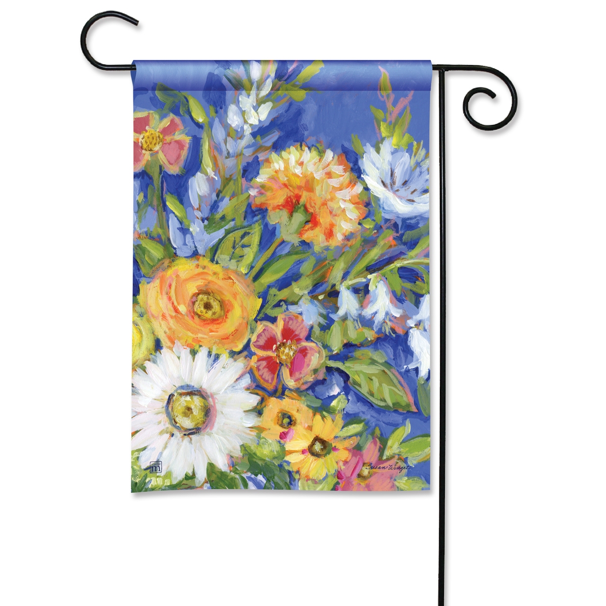 Floral Bouquet Mini Flag