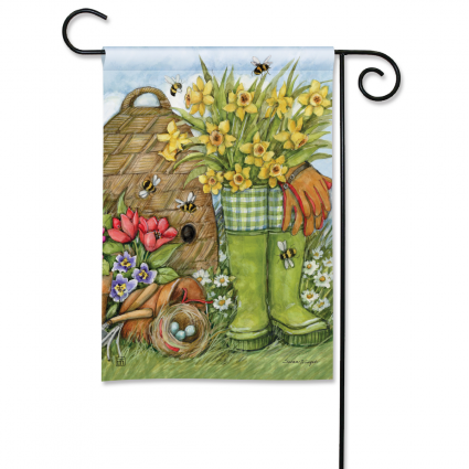 Bee Skep Boots Mini Flag
