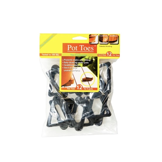 Black Pot Toes 3" 12 Pack