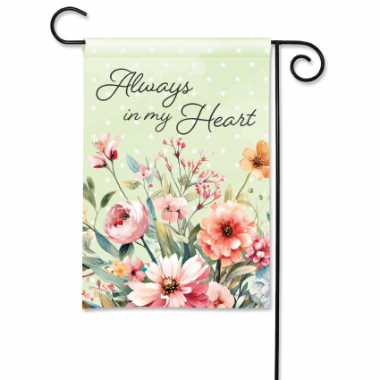 Always in My Heart Mini Flag