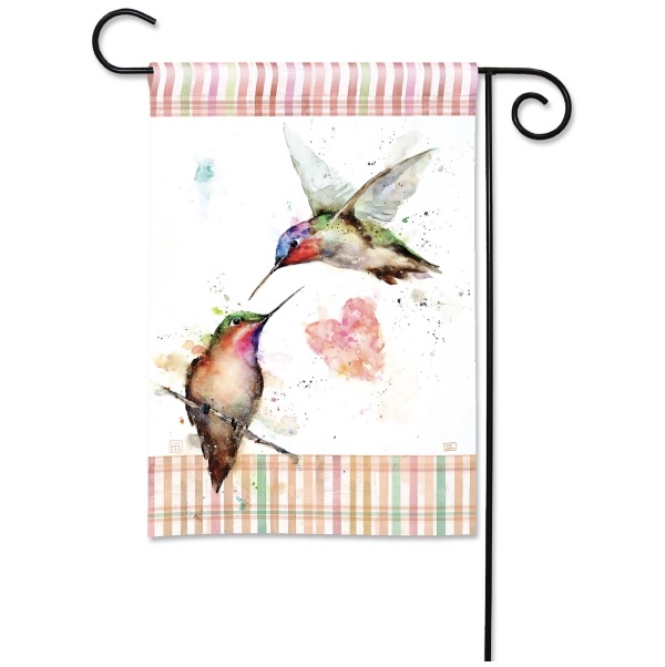 Hummingbird Love Story Mini Flag
