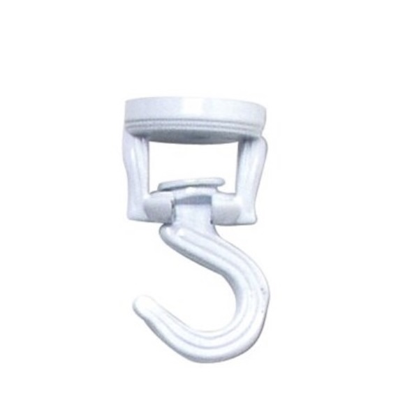 White Swivel Ceiling Hook