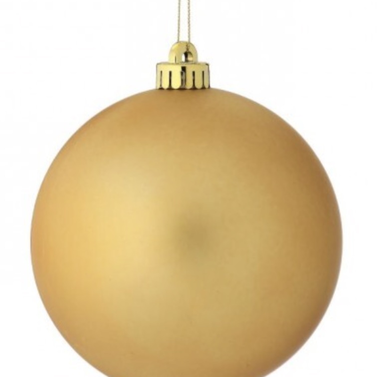 Matt Gold Ornament&nbsp;&nbsp;80mm Box of 60