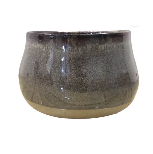 Misty Grey Dewdrop Pot 4.5"