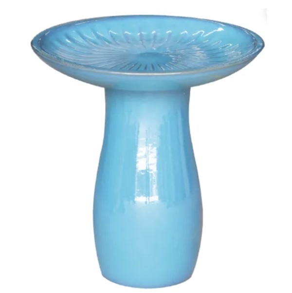 Ultramarine Starburst Birdbath