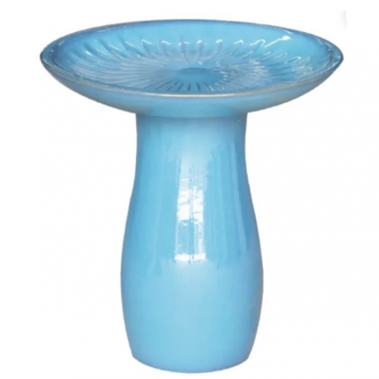 Ultramarine Starburst Birdbath