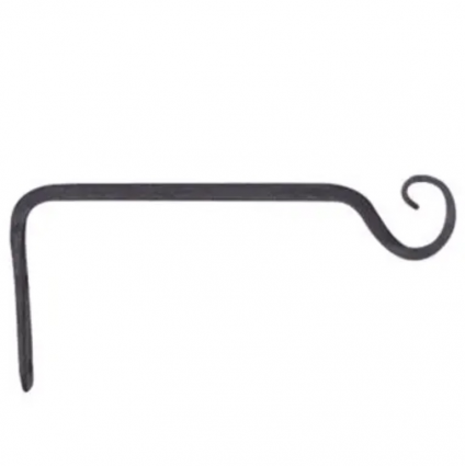 Forged Straight Hook Black 10"