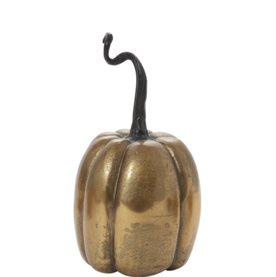 Gold Metal Pumpkin 5.25"