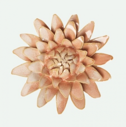 Peach Pink Cereamic Strawflower