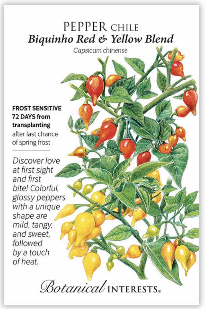 Red and Yellow Blend Biquinho Chile Pepper Seeds