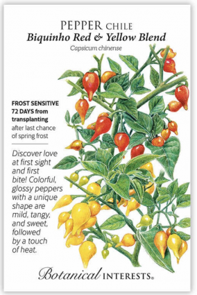 Red and Yellow Blend Biquinho Chile Pepper Seeds