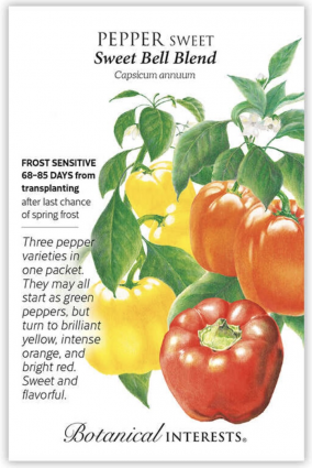 Sweet Bell Blend Sweet Pepper Seeds