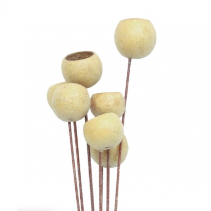 Frosted Glitter Bell Cups 18" - 7 Stems