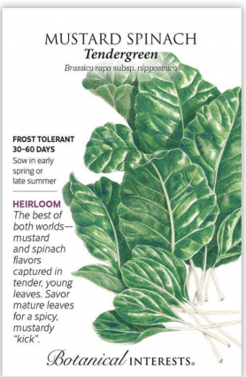 Tendergreen Mustard Spinach Seeds