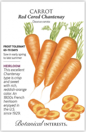 Red Cored Chantenay Carrot Seeds