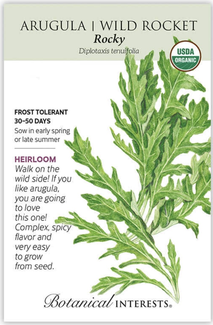 Organic Rocky Wild Arugula Seeds