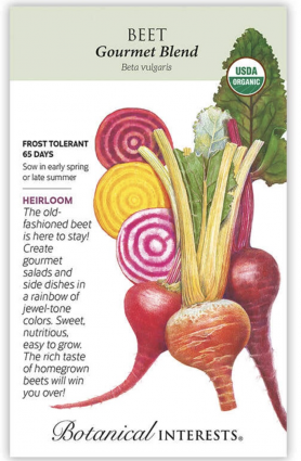 Organic Gourmet Blend Beet Seeds
